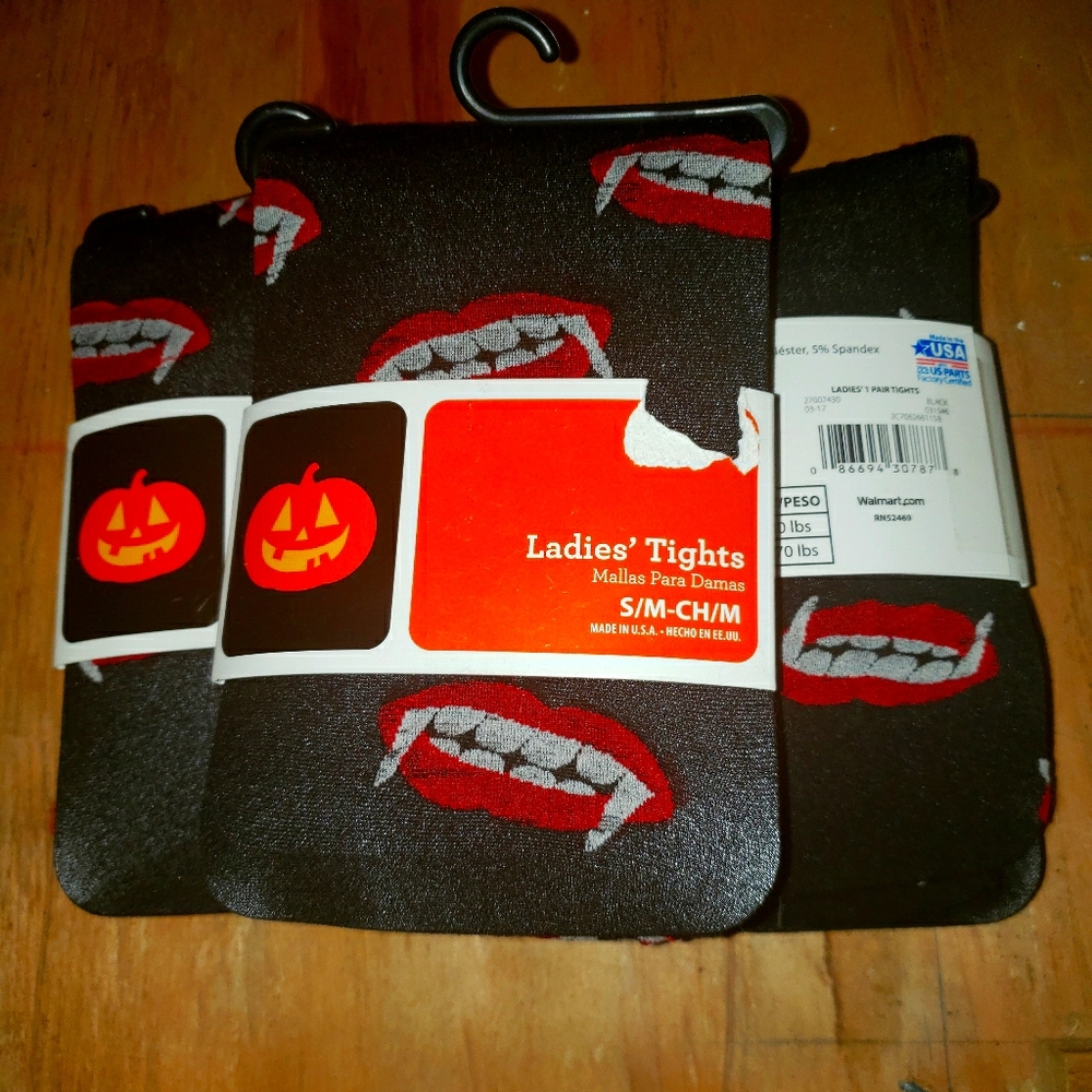 Ladies Vampire Tights Size Small/Medium